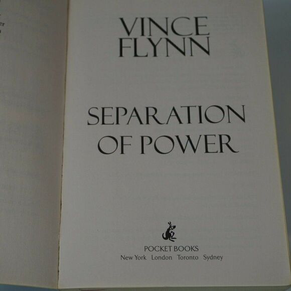 Separation of Power By Vince Flynn 2001 Pocket Books Paperback - Picture 5 of 6
